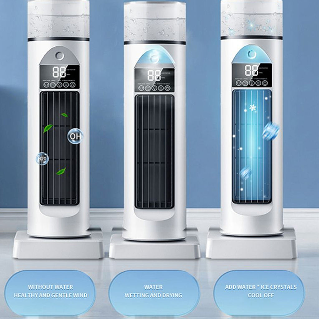 Portable Air Conditioner Tower Fan Standing Bladeless Quiet Cooler 6 Speeds