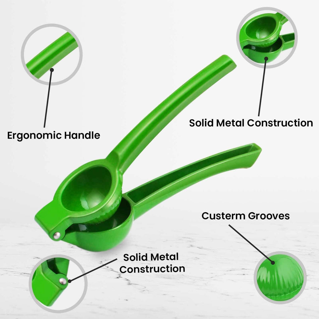 Heavy-Duty Metal Lemon & Lime Juicer Manual Citrus Press Fruit Extractor Kitchen