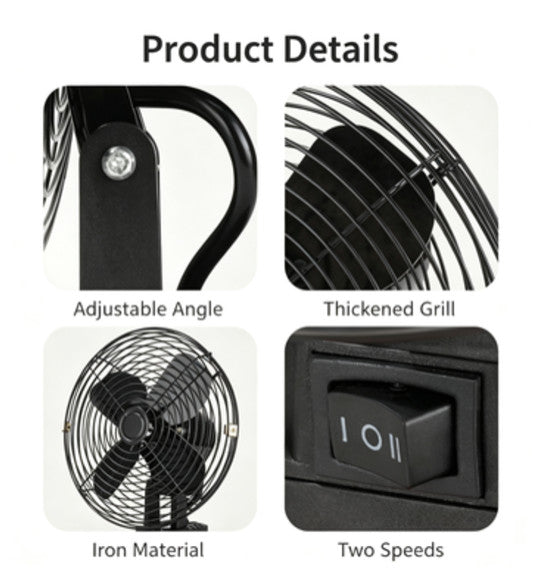 Portable Cordless Jobsite Workshop Fan, Compatible with Li-Ion Battery