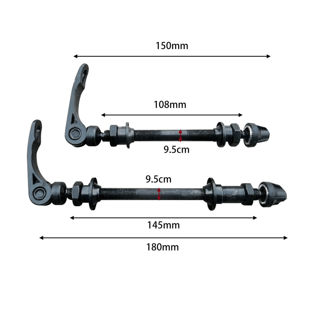 Bicycle Bike Wheel Axle/Cycle Spindle Front Or Rear Hollow Solid Quick-Release