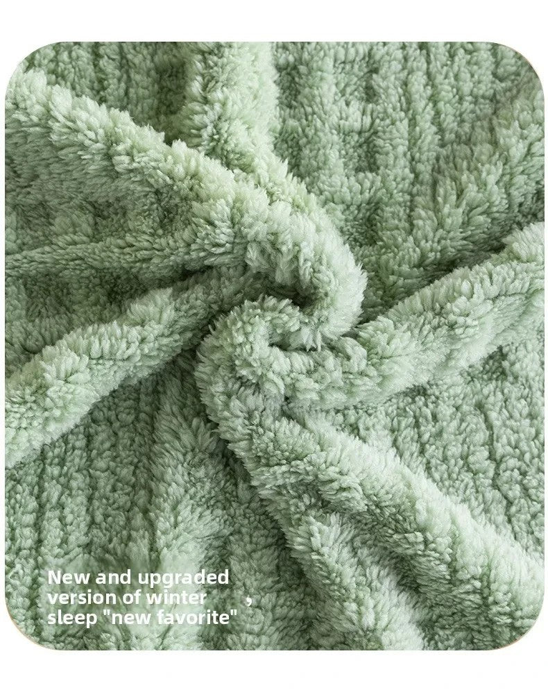 Waffle Knit Throw Blanket - Fluffy Lightweight Sofa / Bed