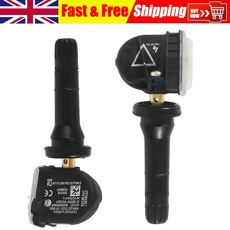 2X TPMS Tyre Pressure Sensor For Opel Adam Antara and Astra J 13598773