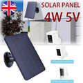 4W Solar Panel for Ring Cameras - 5V Charger Kit Spotlight/Stick Up Cam