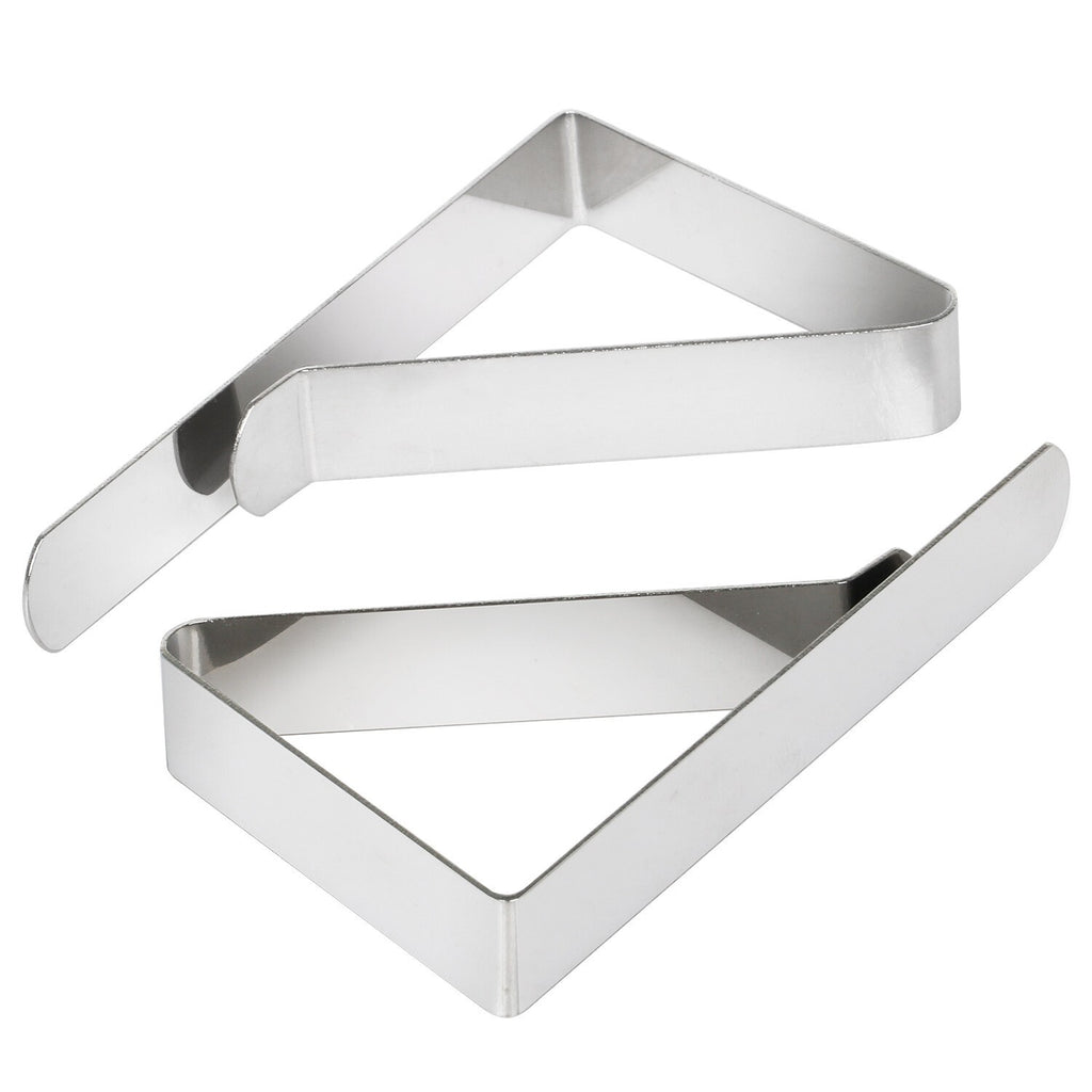 Table Cloth Clips x12 NEW Adjustable High Quality Silver Metal Holders