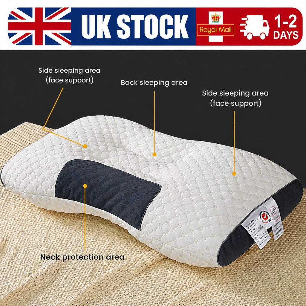 Ergonomic Memory Foam Pillow – Orthopedic Pillow for Head and Neck Support
