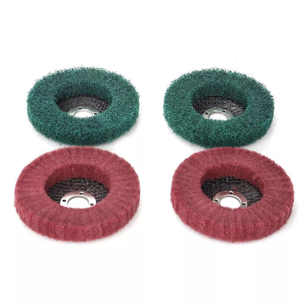 4" Nylon Fiber Wheel Flap Disc Abrasive Polishing Buffing Pad for Angle Grinder