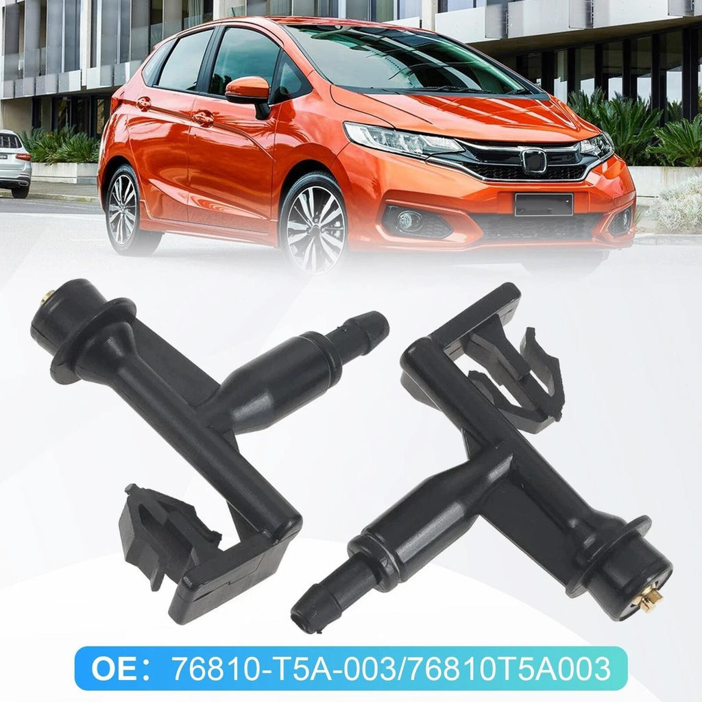 2Pcs Front Windshield Wiper Washer Jet Nozzles For Honda Fit Jazz 76810-T5A-003