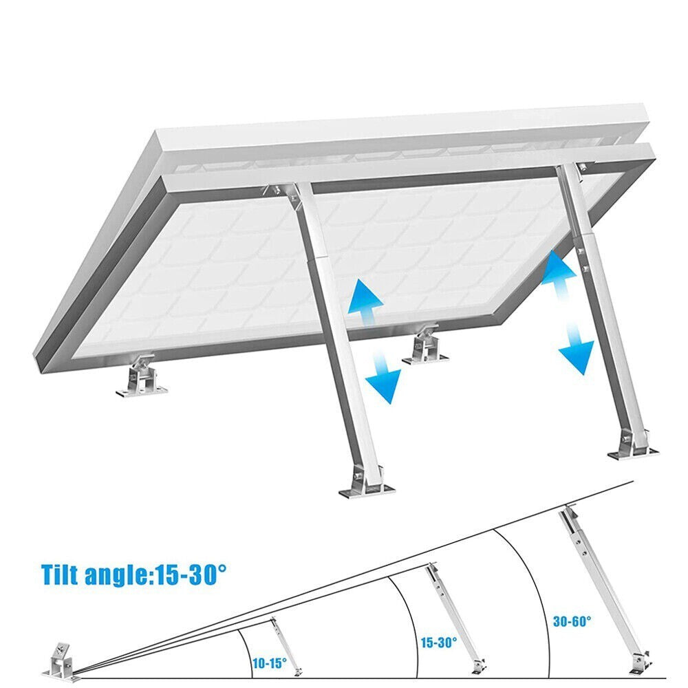Solar Panel Mounting Bracket Adjustable Angle Tilt Mount Fixing Wall Roof