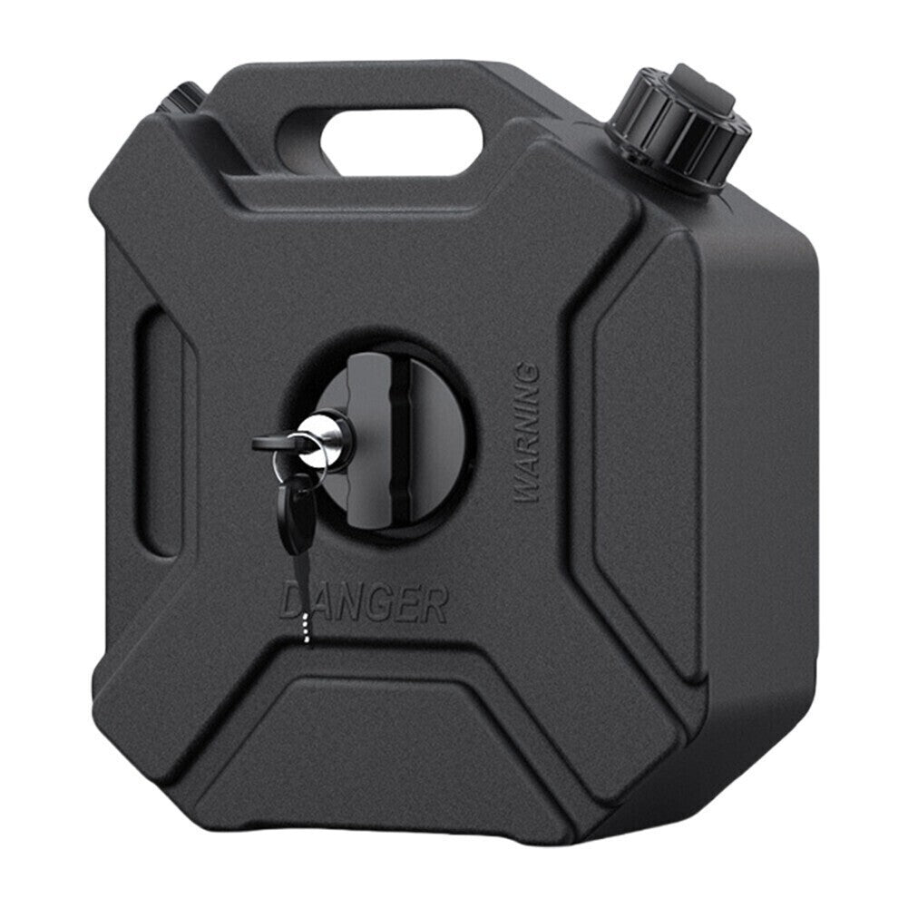 Black 5L Gas Fuel Tank Motorcycle Gas Can Gas Spare Container