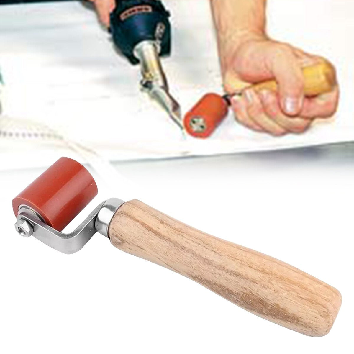 Silicon Seam Roller Hand Pressure Roller Welding Tool Flat Ply Roofing 40mm