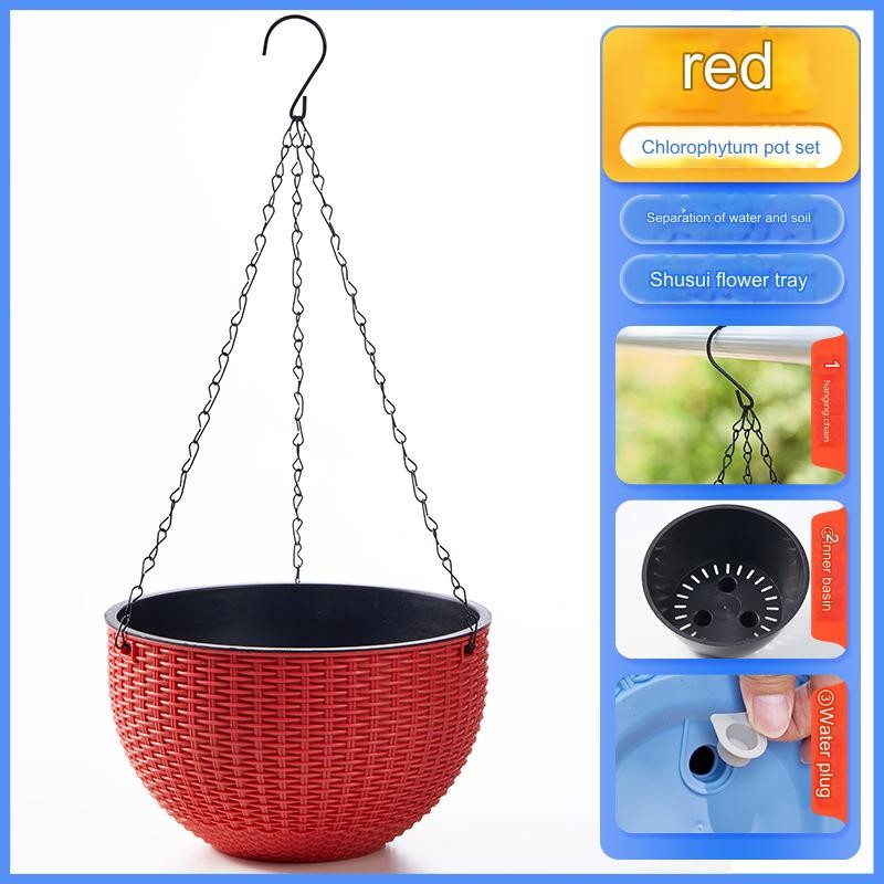 2 x hanging baskets flower pots hanging pots hanging baskets rattan