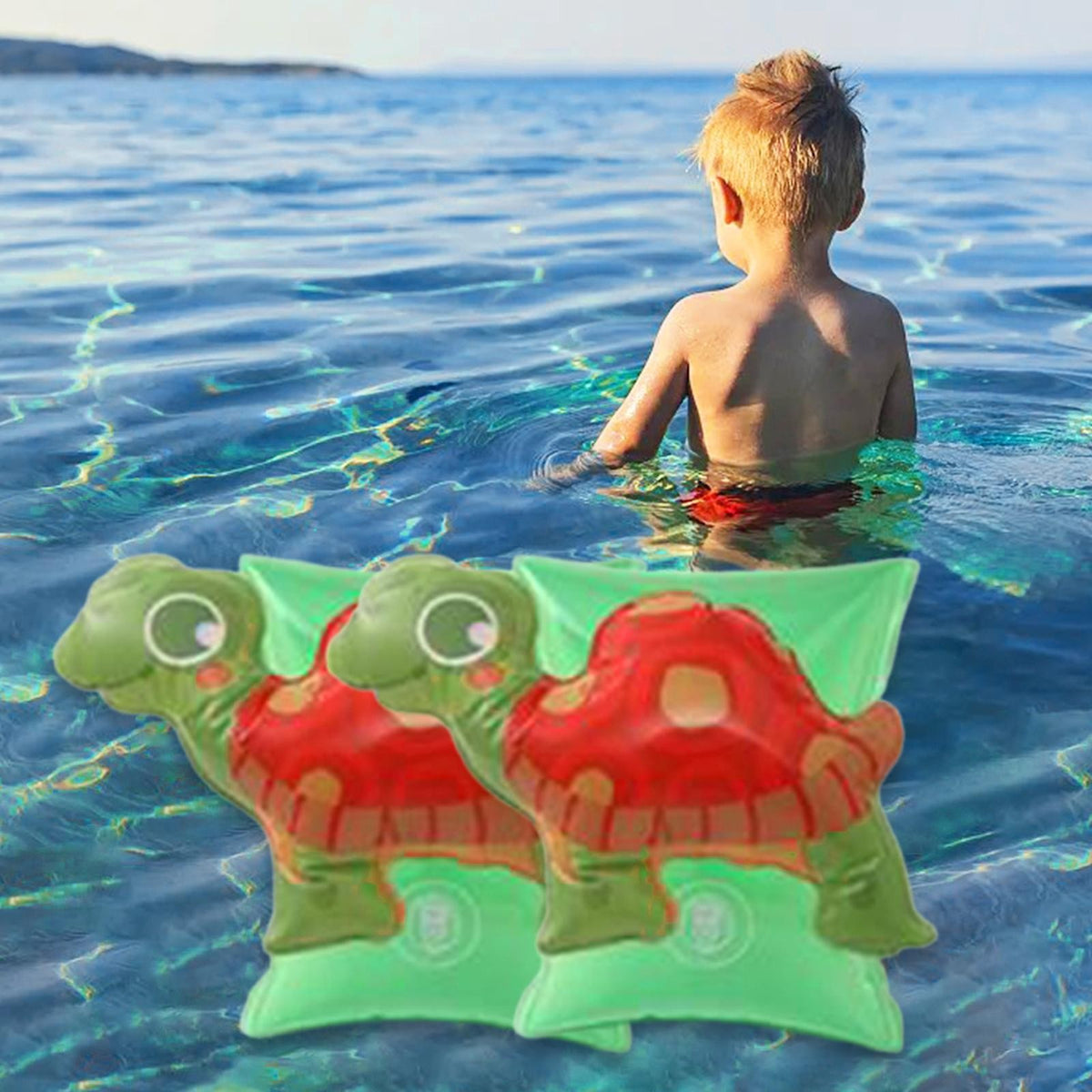 Arm Floating Inflatable 1 Pair Inflatable Swim Armbands for