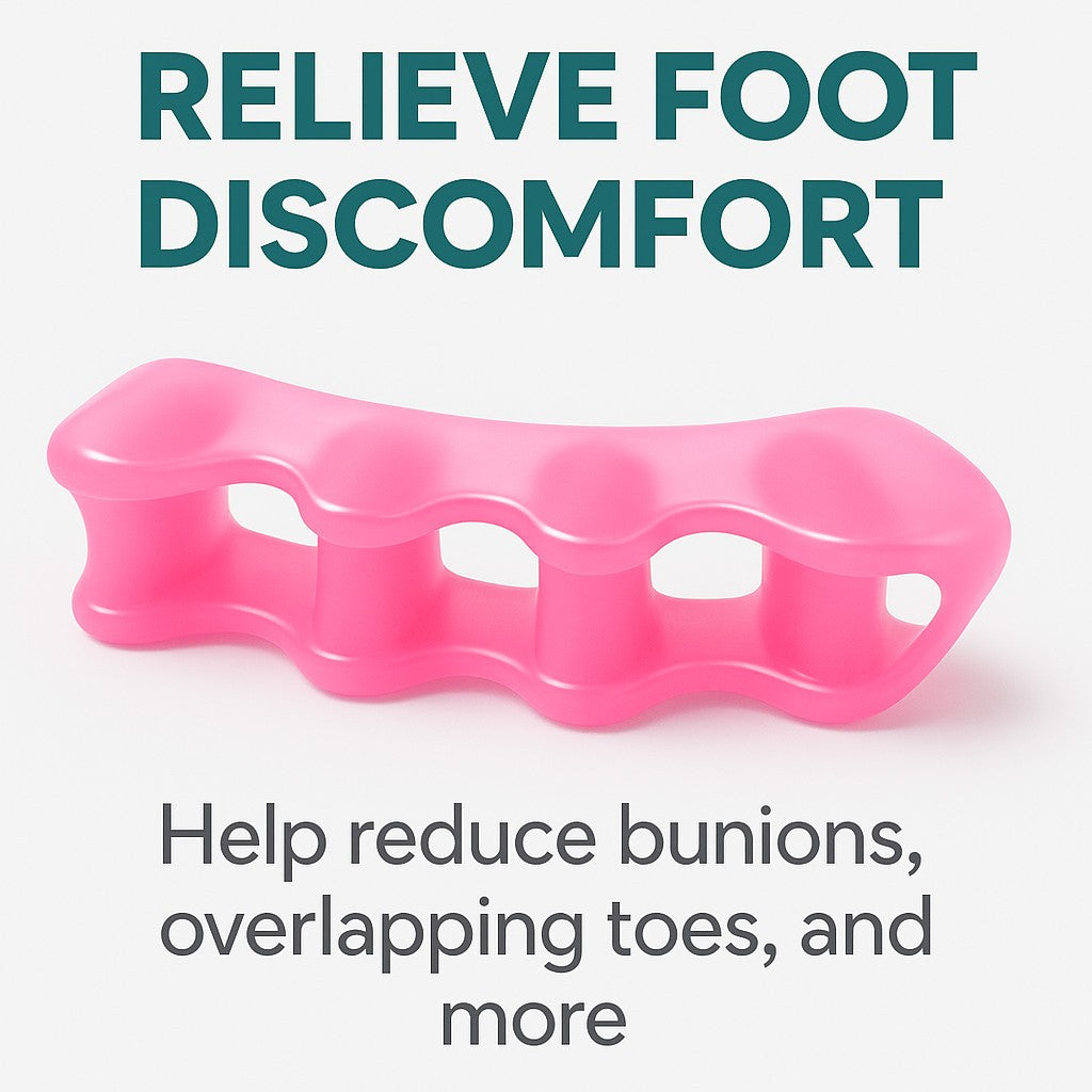 Bunion Corrector Toe Separator Pair - Hammer Toe Straightener Splint Foot Relief