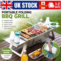 Portable Folding Charcoal Barbecue Grill Stainless Steel BBQ Stove Picnic Cooker