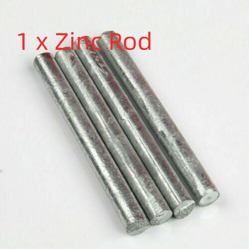 1x Zn 99.95% Zinc Rods Anode Electrode for Zinc Electrolyte Galvanics 100mmx10mm