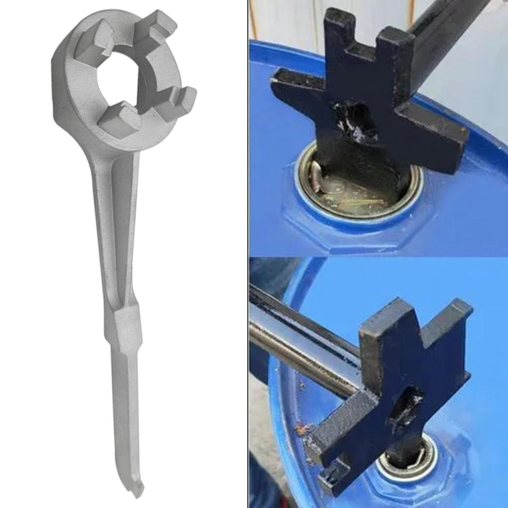 Non Sparking Oil Drum Cover Wrench Barrel Opener 2" & 3/4" 10/15/20/30/55 Gal