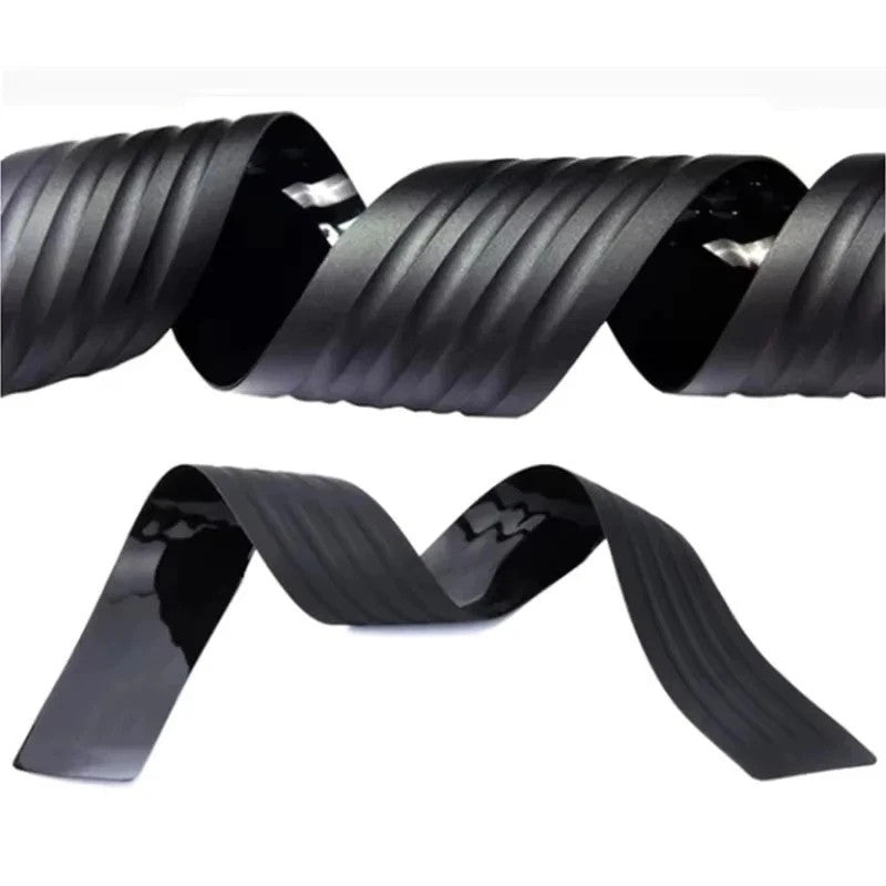 Car Rear Sill Plate Guard Bumper Protector Pad Cover Anti-Scratch Strip Rubber K