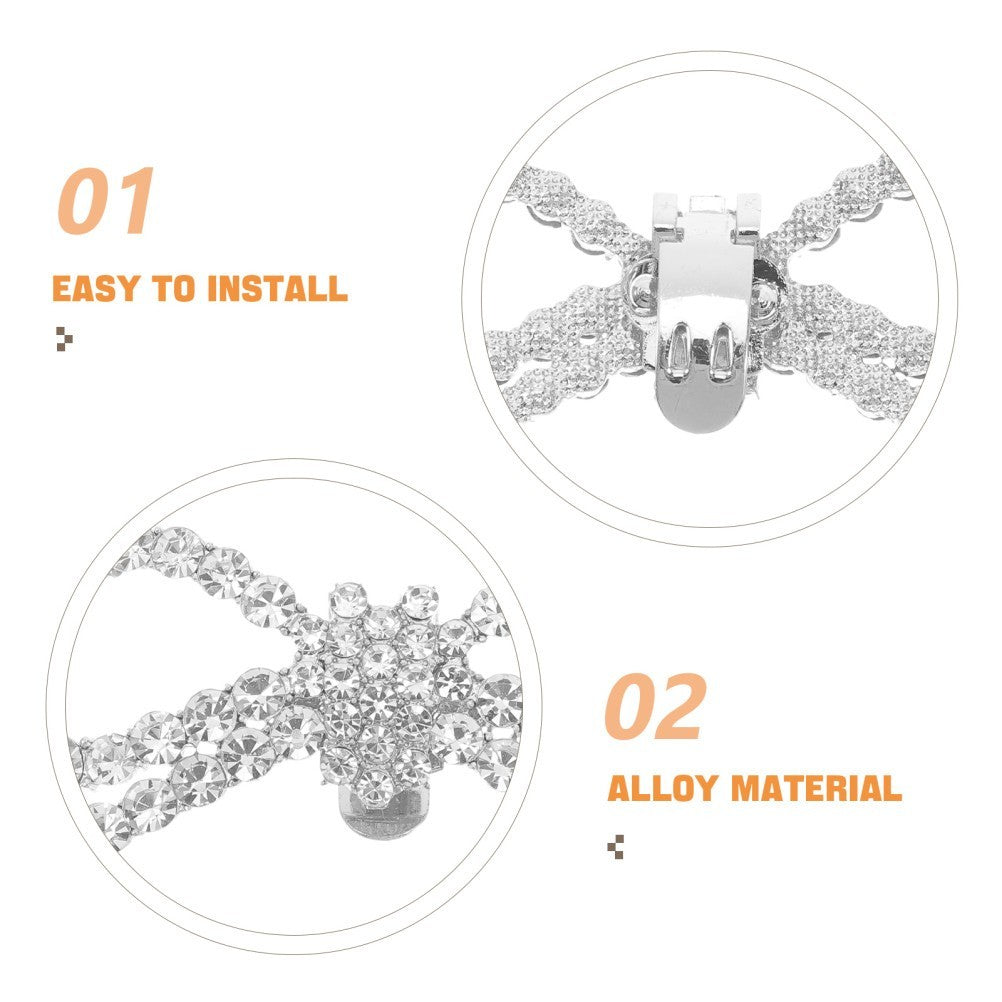 Shoe Jewelry Clips Shoes Brooches for Women Bow Shaped Decoration Knot