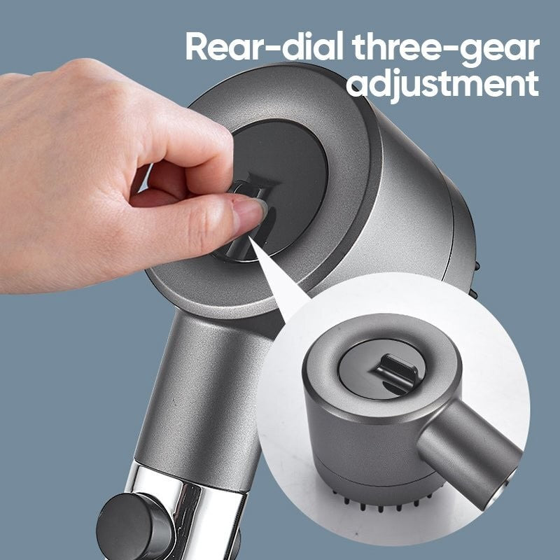 High Pressure Shower Head 3 Modes Water Saving Filter Scalp Body Massage Set