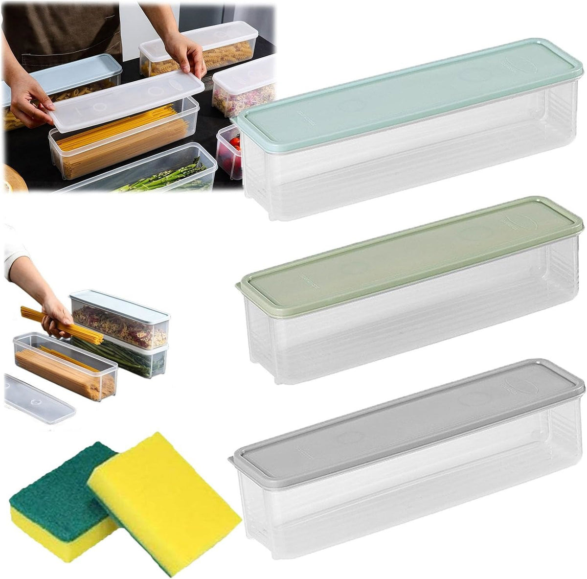Storage & Crisper Boxes, Refrigerator Organizers And Storage Containers With Lid