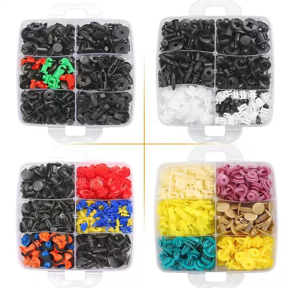 1240xCar Body Trim Clips Plastic Push Pin Rivet Screw Panel Fasteners UK
