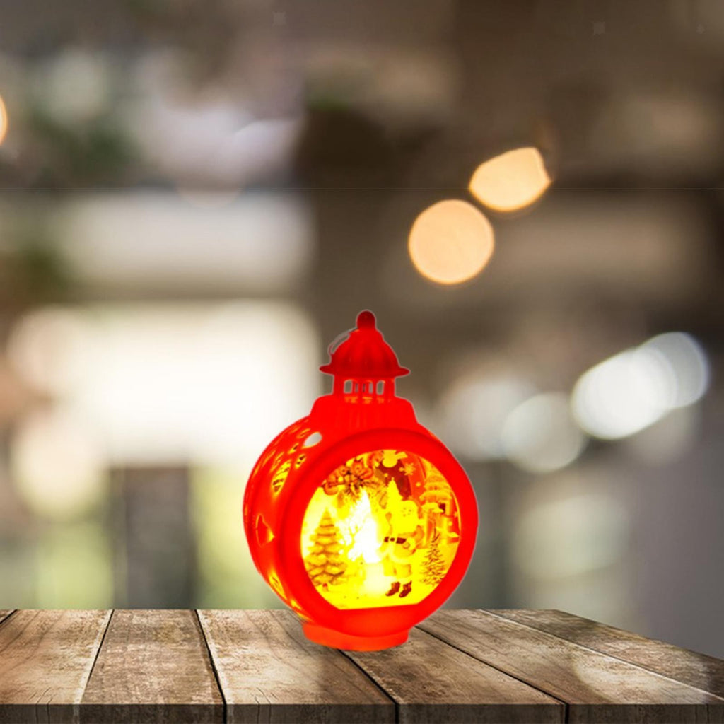 Christmas Decorative Candle Lantern Bedside Lamp Tabletop Family Candle Lantern