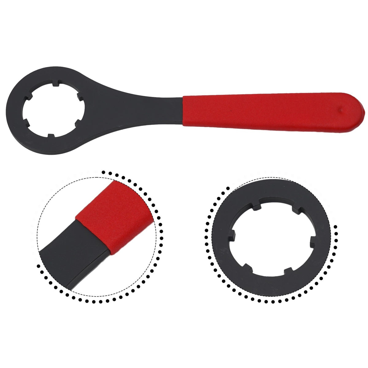 Red and Black For ER Collet Spanner for CNC Toolholder Locking and Removal