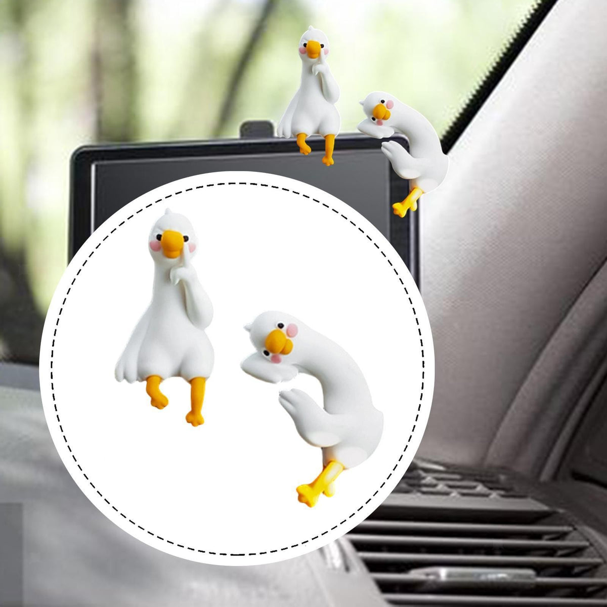 Computer Monitor Figurines Cute for Home Office Desk Table Shelf Ornaments