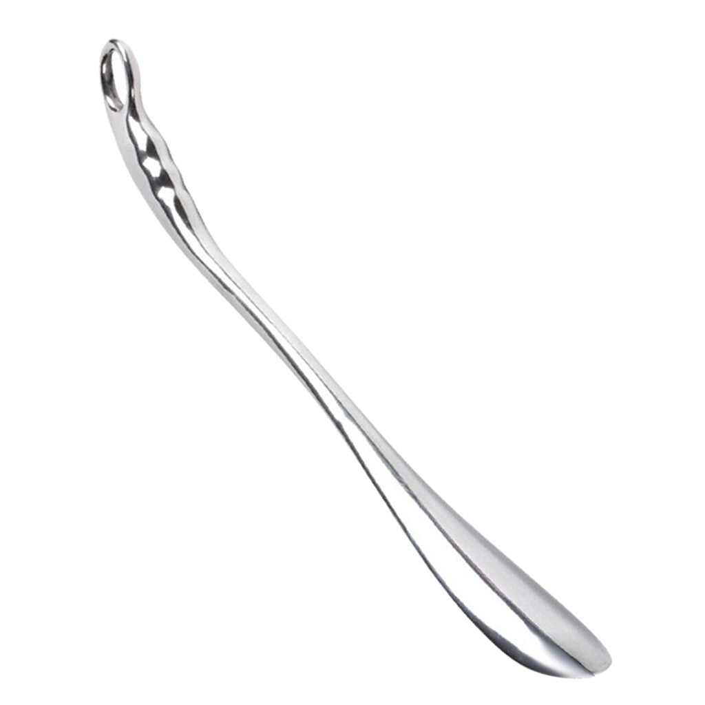 Long Metal Shoe Horn Solid for Shoes Boots All Size Feet  w/Loop Handle