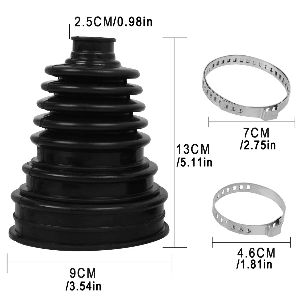 2X CV BOOT KIT STRETCHY UNIVERSAL FIT DRIVE SHAFT GATOR JOINT BOOT STRETCH SET