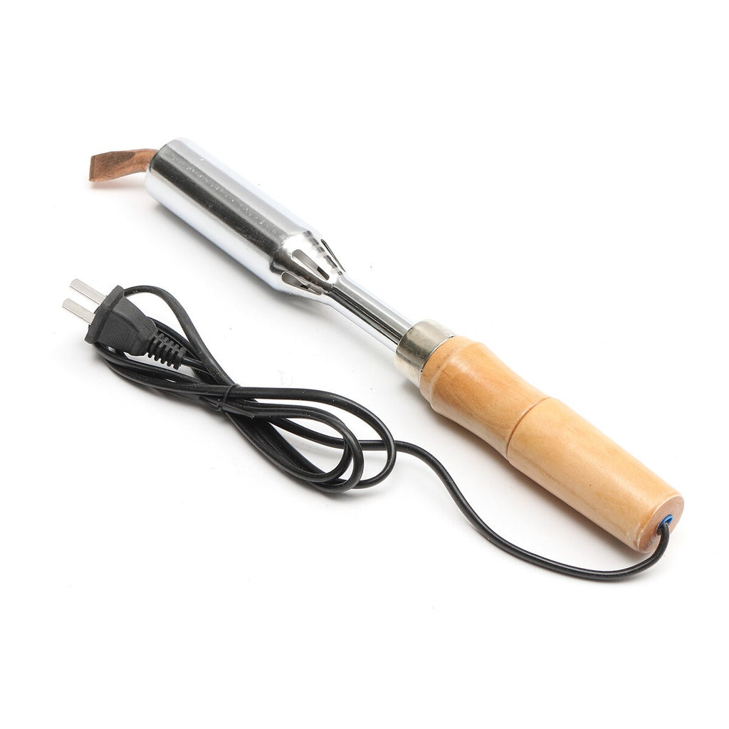 00W Heavy Duty Electric Soldering Iron 220V Chisel Point Copper Tip Welding Tool
