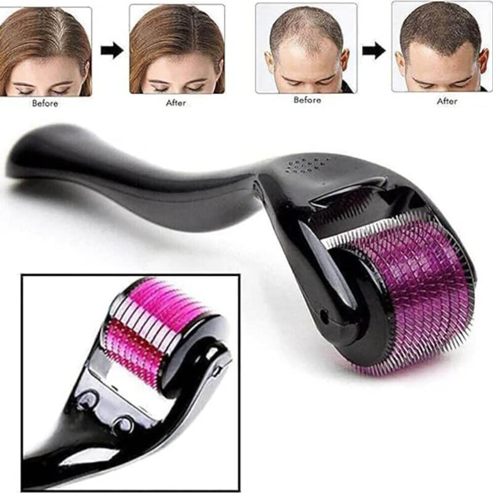 Derma Skin Roller 540 Titanium Micro Needle Hair Regeneration Hair Beard Growth