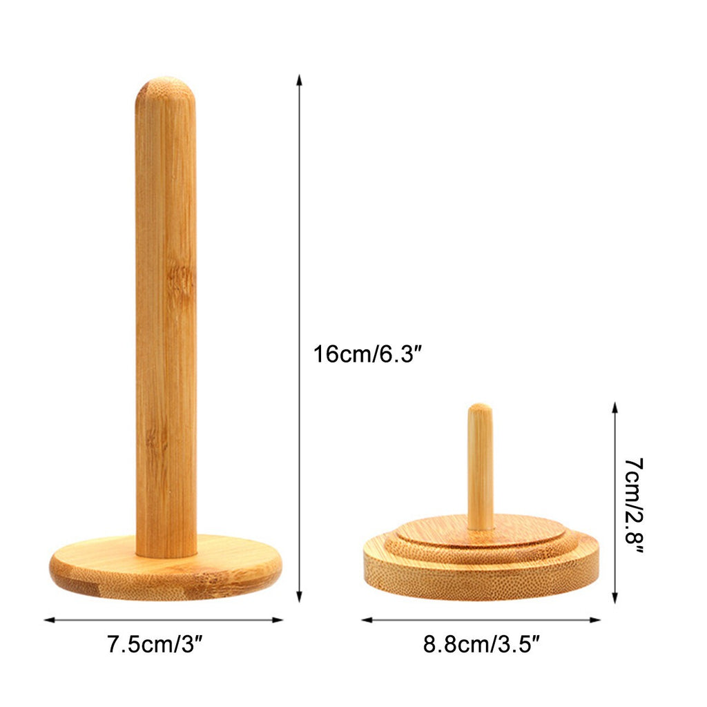 Wooden Yarn Holder Rotatable Bamboo Yarn Skein Spinner Revolving Knitting Tools