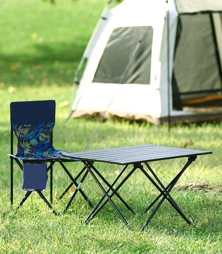 Folding Camping Table Portable Outdoor Picnic Desk Carbon Steel Compact Sturdy