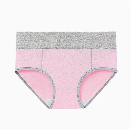 4 PCS Women High Waist  95% Cotton Underwear Full Coverage Briefs Panties UK