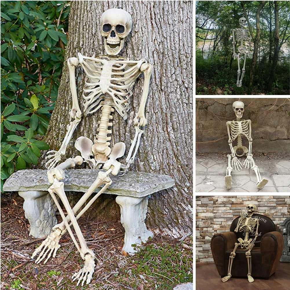 90cm Halloween Poseable Skeleton Full Life Size Human Skeleton Decoration