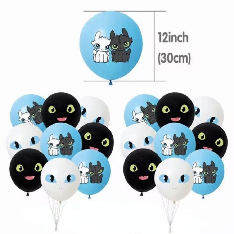 New How To Train Your Dragon Birthday Party Supplies Balloons Banner Cake Topper