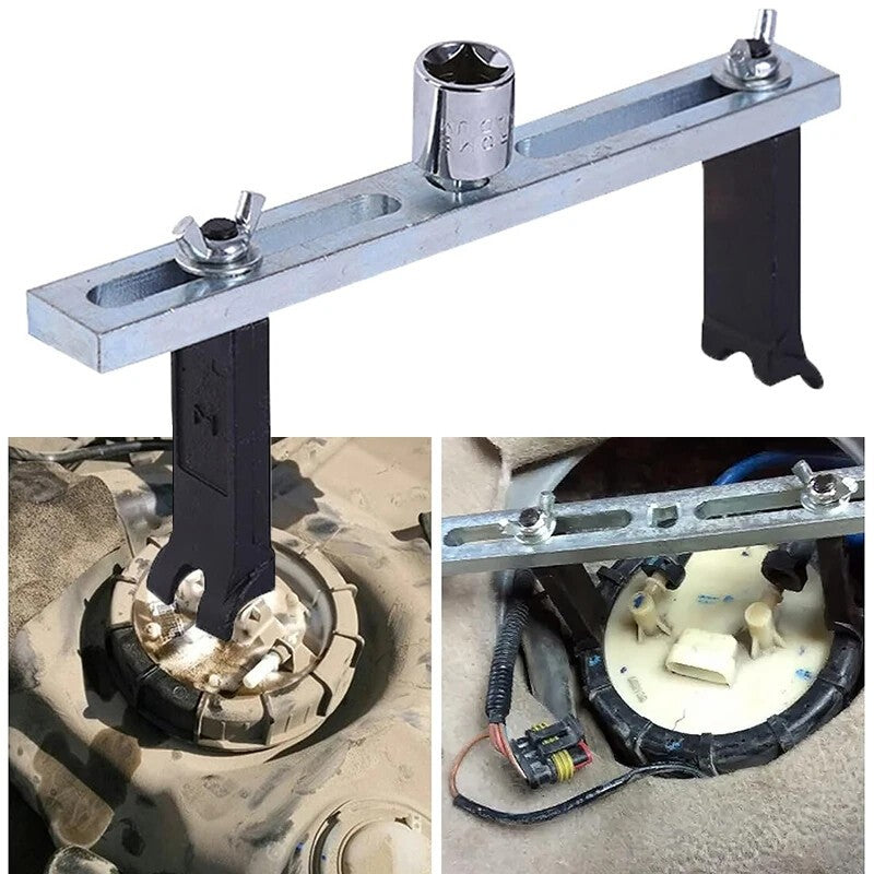 Fuel Pump Lid Tank Cover Remove Spanner Adjustable Wrench Universal Repair Tool