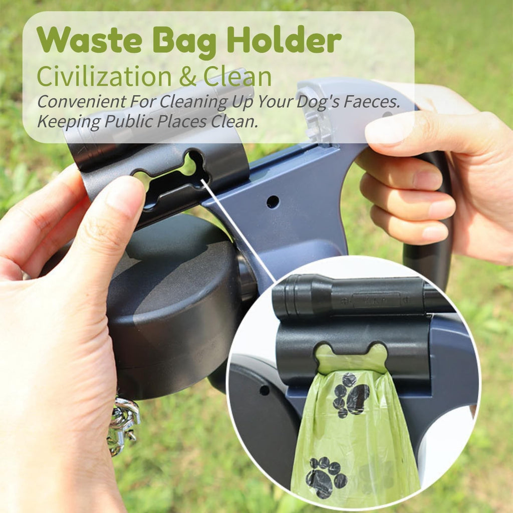 3M 360° Retractable Lead Leash Double Tangle Dual Doggie 2 Dog For Pet Dog