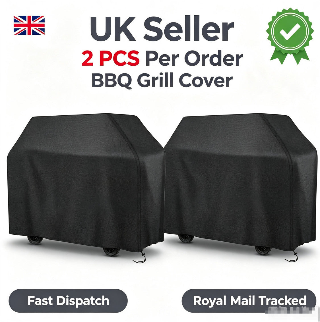 2X BBQ Cover Waterproof Barbecue Gas Smoker Grill Patio Garden Outdoor