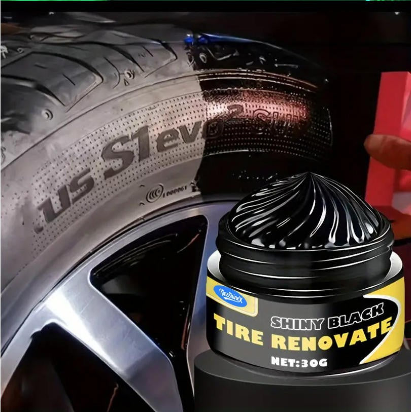 Black Shiny Tire Wax Long Lasting Protection Repair For All Tyre Types