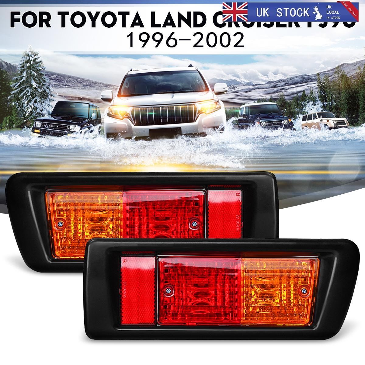 FOR TOYOTA LAND CRUISER FJ90 96-02 TAIL REAR BUMPER FOG LIGHT LAMP