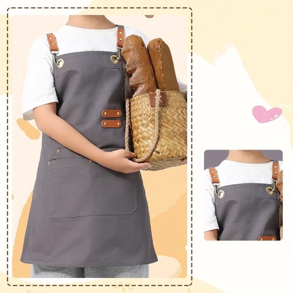 Lightweight Kids Cooking Apron Minimalist Kids Chef Costume  Household Use