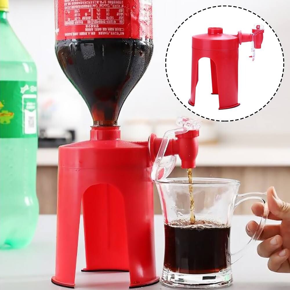 UK Soda Coke Tap Saver Upside Down Drinking Water Dispenser Bar Water Bottles
