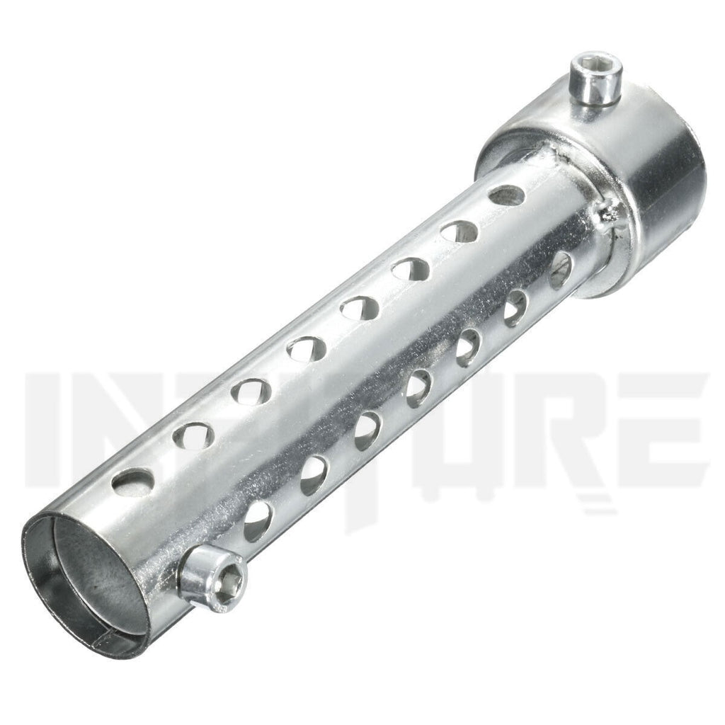 Silver 2Pcs 60mm Motorcycle Exhaust Can Muffler Insert Baffle Silencer Removable