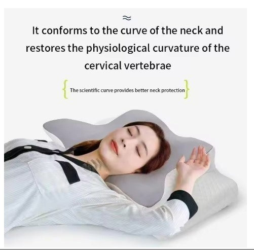 Ergonomic Memory Foam Pillow Cervical Neck Shoulder Orthopedic Pain Relief