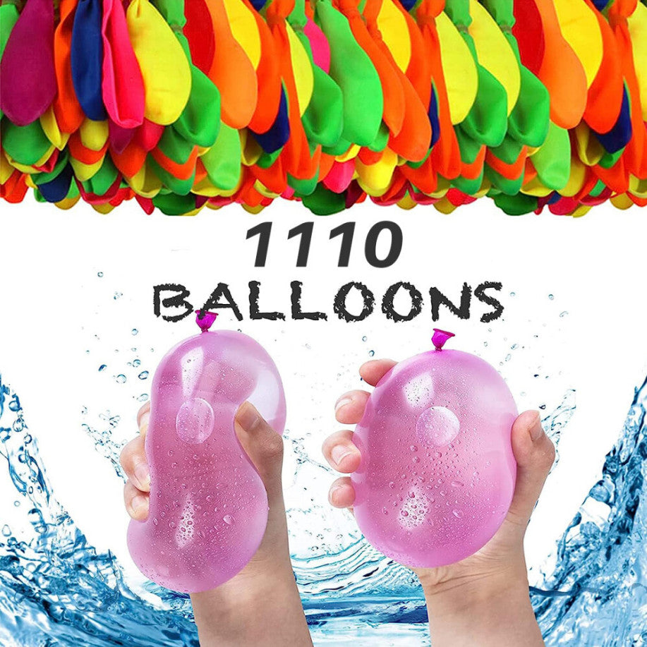 10 Packs of 1110 Self-Sealing Water Balloons – Outdoor Party Fun & Play