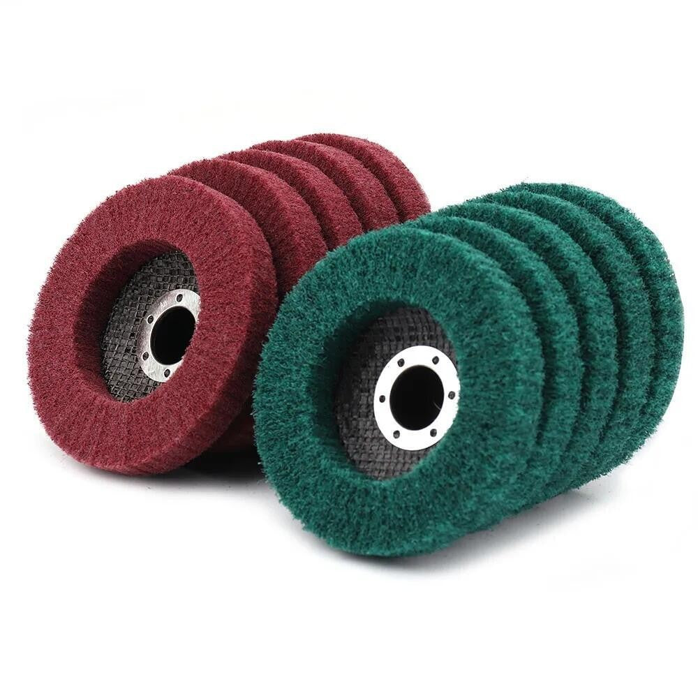 4" Nylon Fiber Wheel Flap Disc Abrasive Polishing Buffing Pad for Angle Grinder