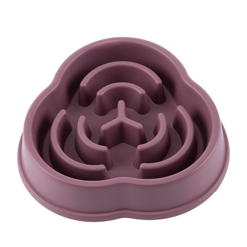 Slow Feeder Pet Bowl Anti Bloating Anti-Slip Feet Interactive Dog