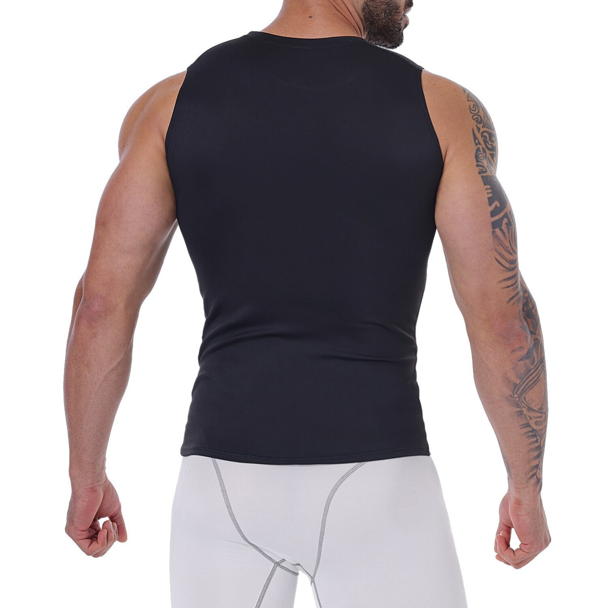 Men's Slimming Body Shaper Vest Gynecomastia Compression Shirt Tummy Control Top
